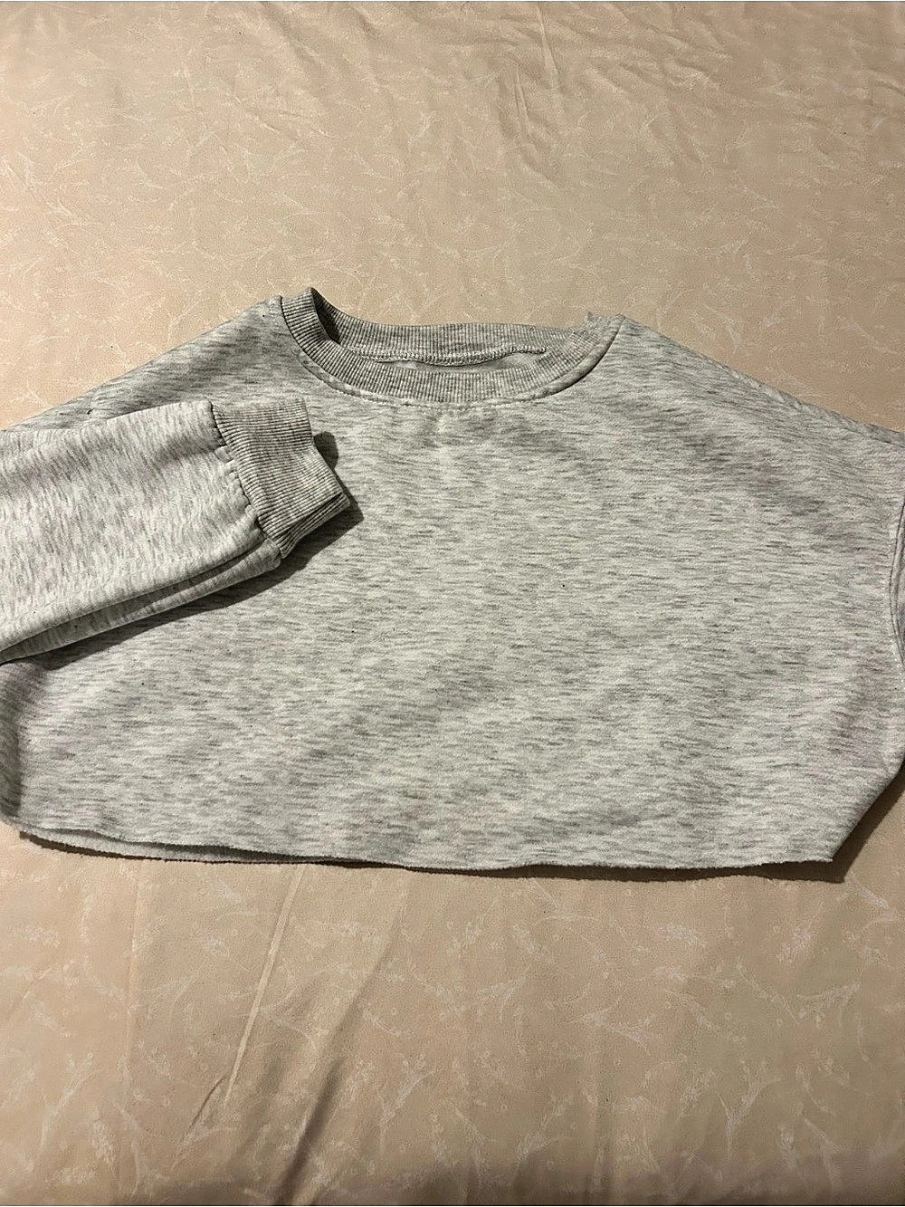 Gray Cropped Sweater